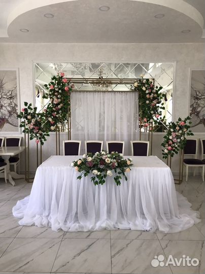Формление свадебного зала