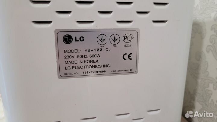 Хлебопечка lg HB1001CJ