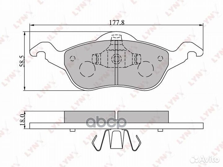 Колодки тормозные lynxauto BD-3009 BD-3009 lynx