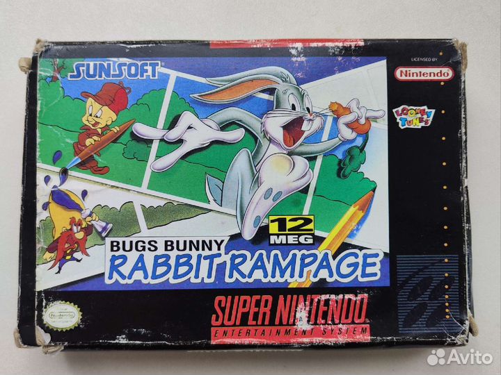Игра Bugs Bunny Rabbit Rampage snes PAL