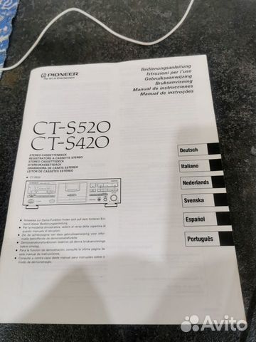 Pioneer CT-S420 объявление продам