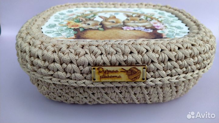 Вязаная шкатулка