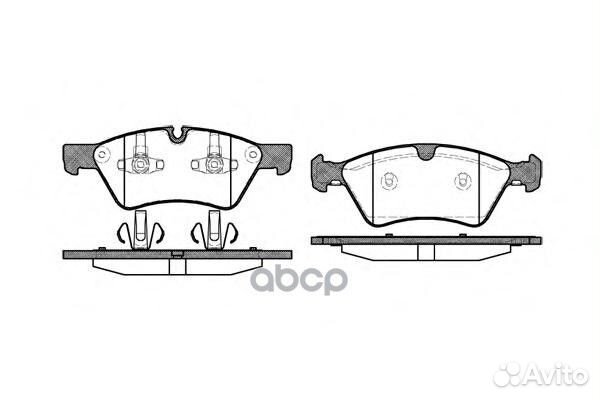 Колодки тормозные дисковые передние MB W164/W25
