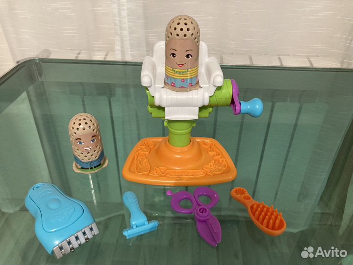 Play doh кондитерская, парикмахерская, зубастик