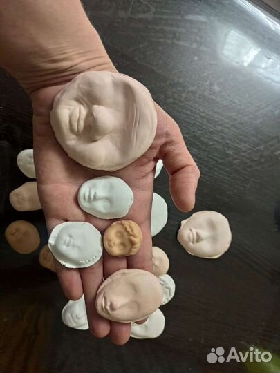 Набор заготовок лиц/лицо для кукол