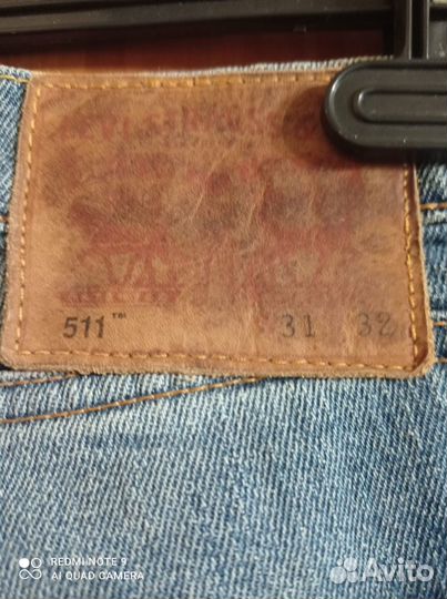 Джинсы levis 511 31/32