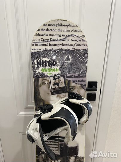 Комплект сноуборд nitro + крепления + ботинки