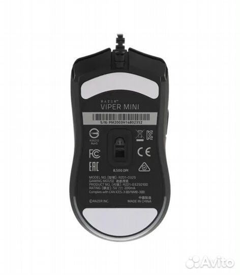 Игровая проводная мышь Razer Viper Mini, черный