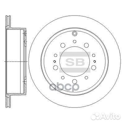 Диск тормозной toyota land cruiser J200 4.5D/4