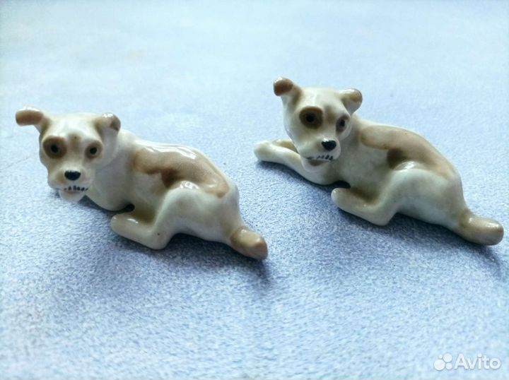Фарфоровые статуэтки СССР лфз Собачка