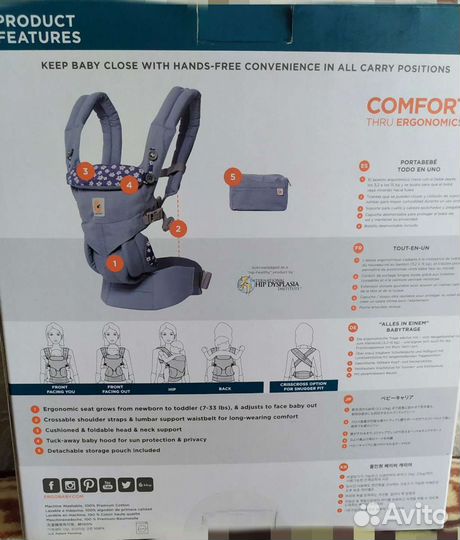Ergobaby omni360 оригинал рюкзак