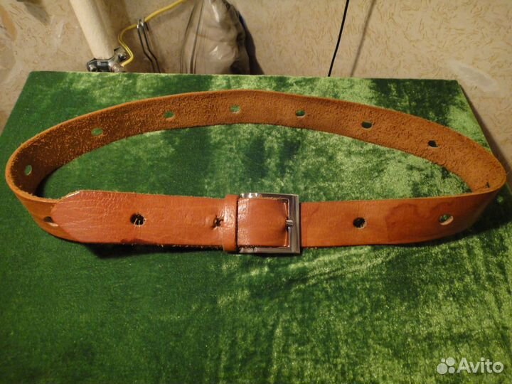 Кожаный Ремень Итальянский с Клеймом года выпуска