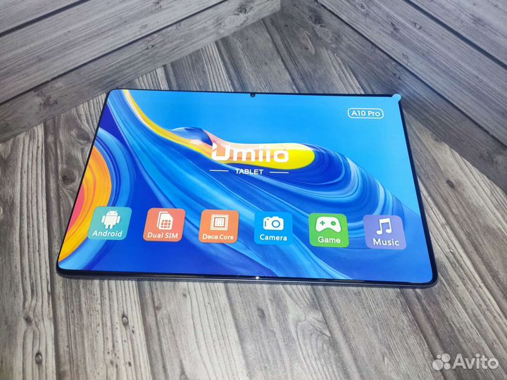 Планшет Umiio A10 pro 6/128 новый полный комплект