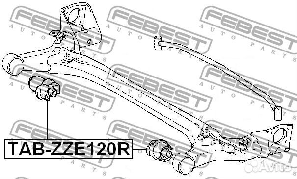 Сайлентблок febest tabzze120r