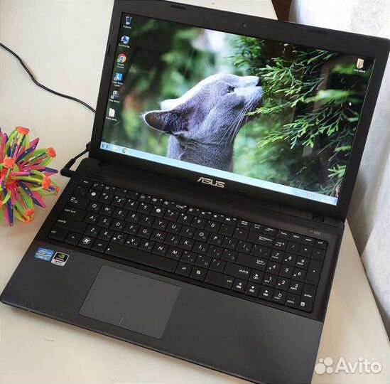 Ноутбук asus/4ядра/ssd/танки тянет