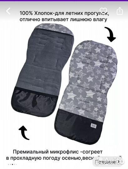 Матрас вкладыш в прогулочную коляску