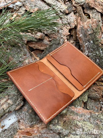 Обложка для документов натуральная кожа