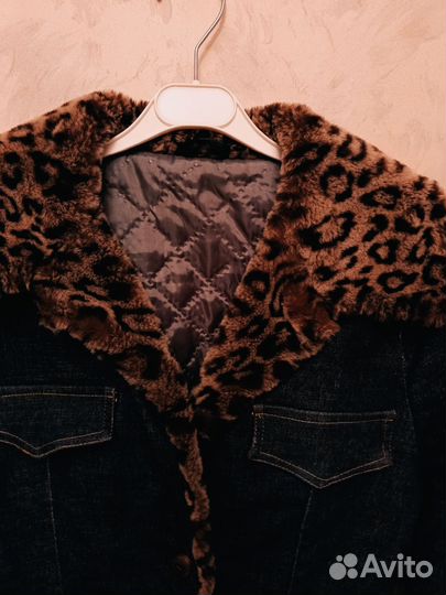 Куртка джинсовая новая, утеплённая