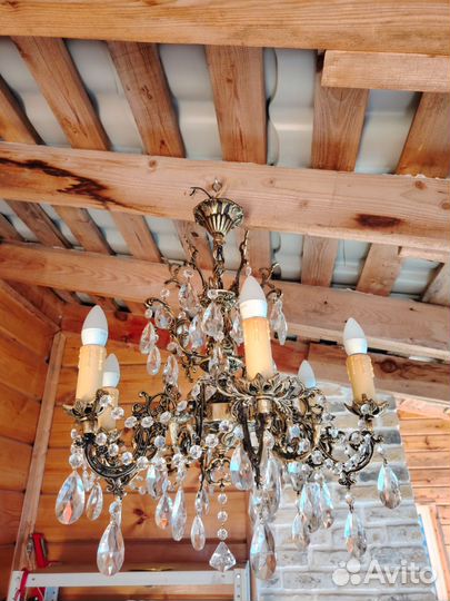 Люстра латунь СССР