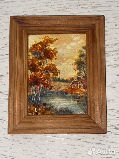 Картина из янтаря