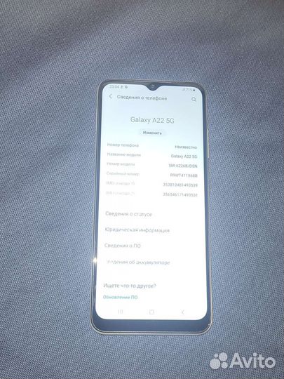 Телефон samsung galaxy a22 5g новый