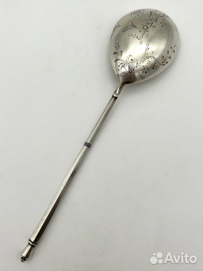 Ложка для варенья, серебро 84 проба. Вес 78,3 г