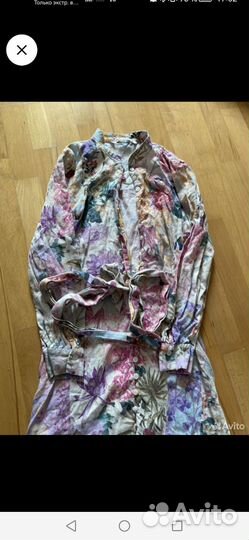 Платье zara лен