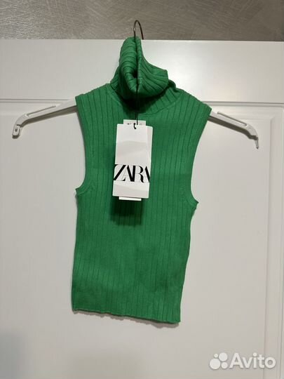 Майка водолазка zara