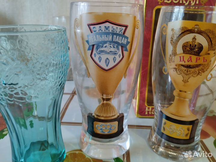 Бокалы, стаканы рюмки стекло