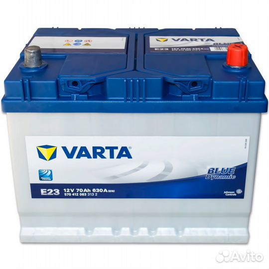 Аккумуляторы varta Asia 70ah