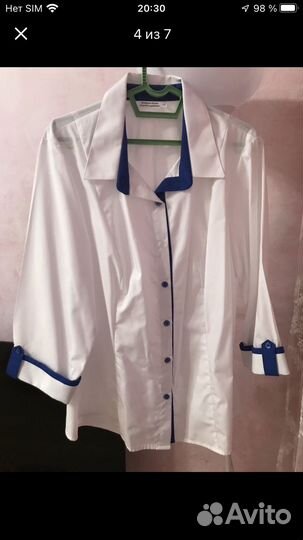 Блузка женская 52 54 белая