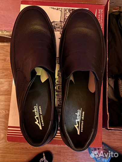 Туфли мужские кожа marko 48 размер новые