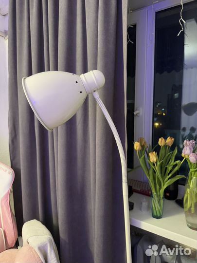 Торшер напольный IKEA икея белый лофт