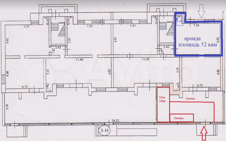 Торговая площадь, 52 м²