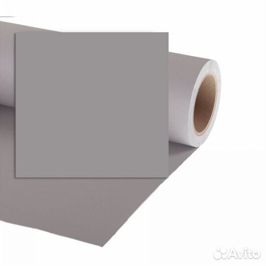 Светлосерый бумажный фон для фотостудии