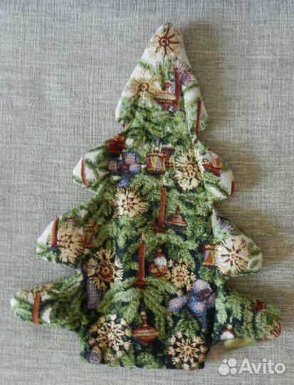 Чехол на бутылку новогодняя елка гобелен