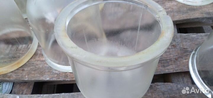 Колба стеклянная под вакуум