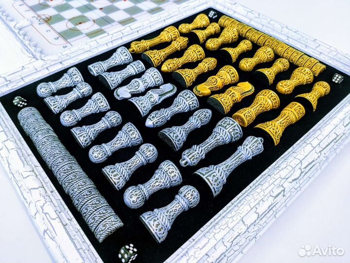 Шахматы нарды шашки 3 в 1 