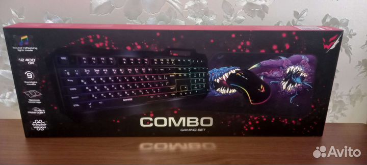 Игровой набор для пк от(клавиатура,мышка и коврик)