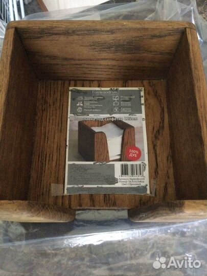 Подставка для салфеток из дуба новая