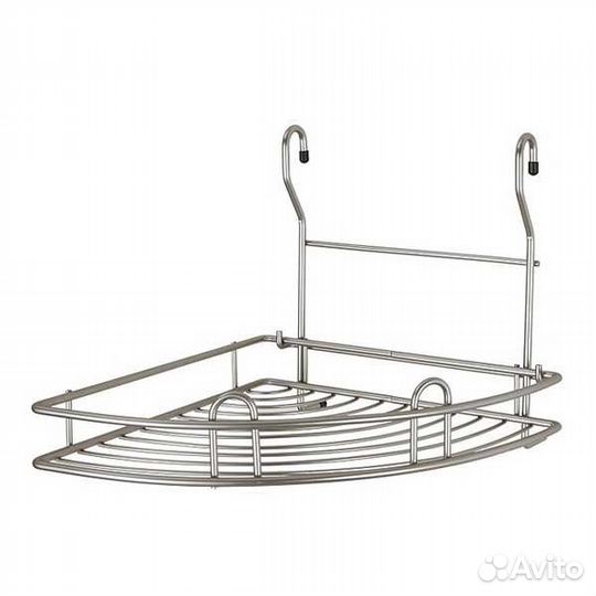 Угловая полка навесная на рейлинг