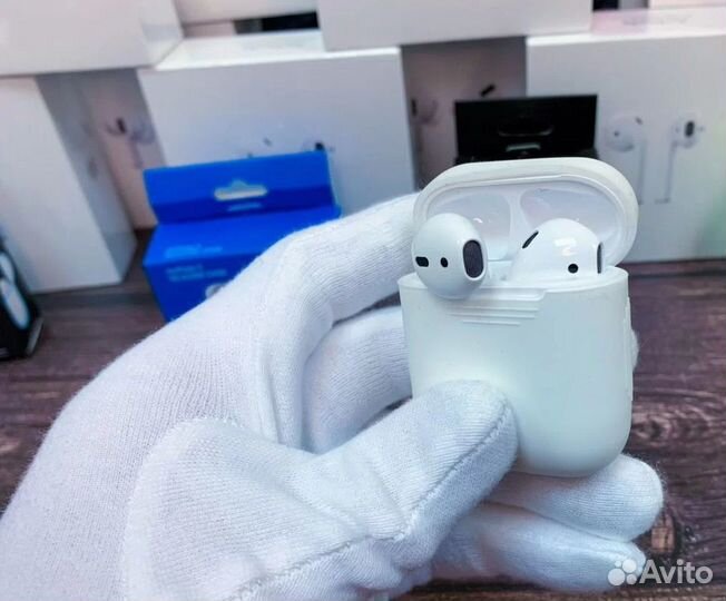AirPods 2 Люкс + чехол в подарок+гарантия