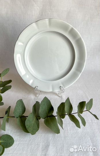 Тарелка антикварная мс Кузнецова, 26 см, царизм