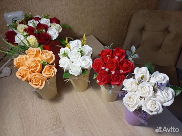 Мыльные розы букеты