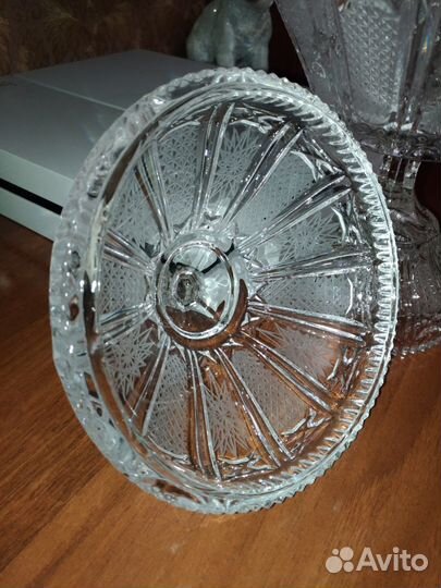 Ваза хрустальная с крышкой СССР