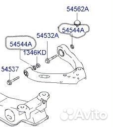 Шайба передней подвески 545404A800 на Хендай