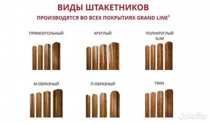 Металлический штакетник