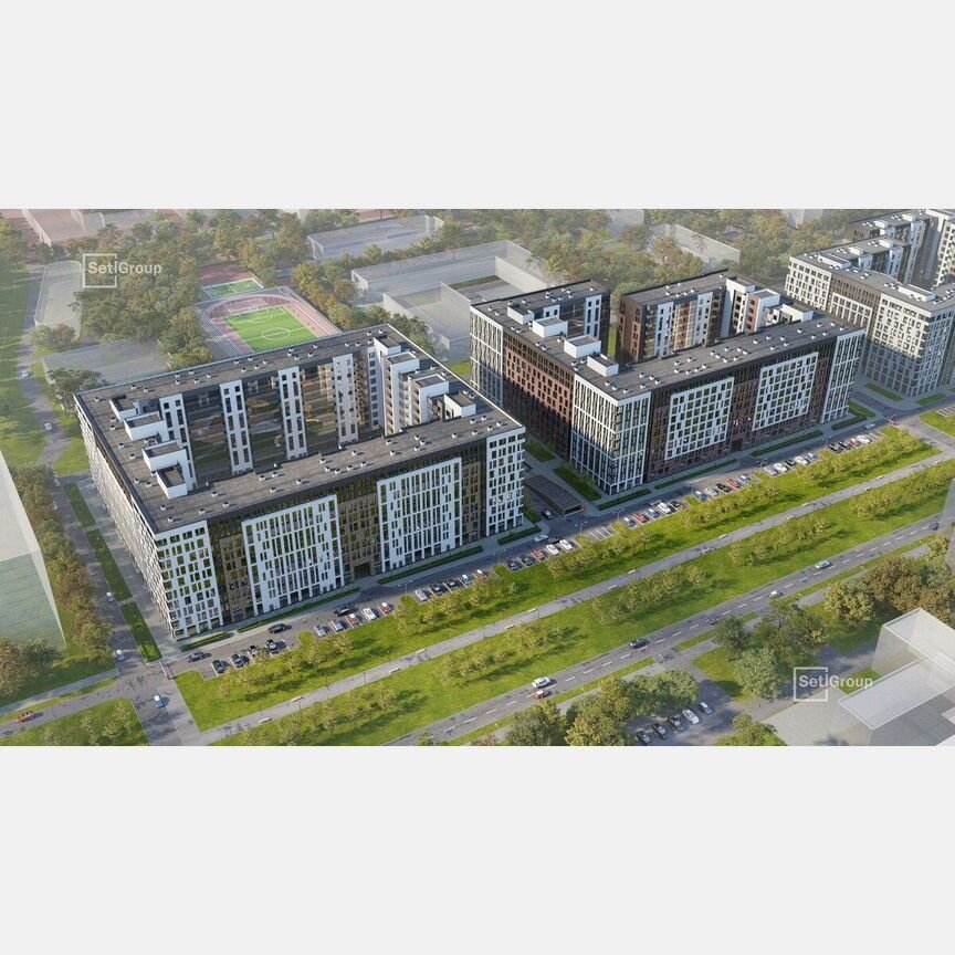 2-к. квартира, 66,4 м², 4/10 эт.