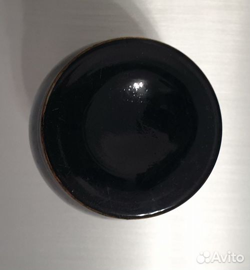 Ваза. Тёмное стекло. Позолота. Чехословакия