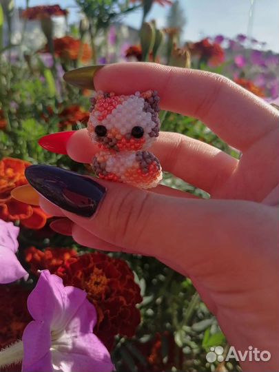 Котик из бисера